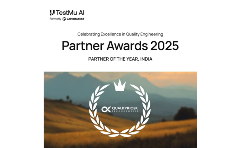 Partner of the Year — India at the TestMu AI Partner Awards 2026